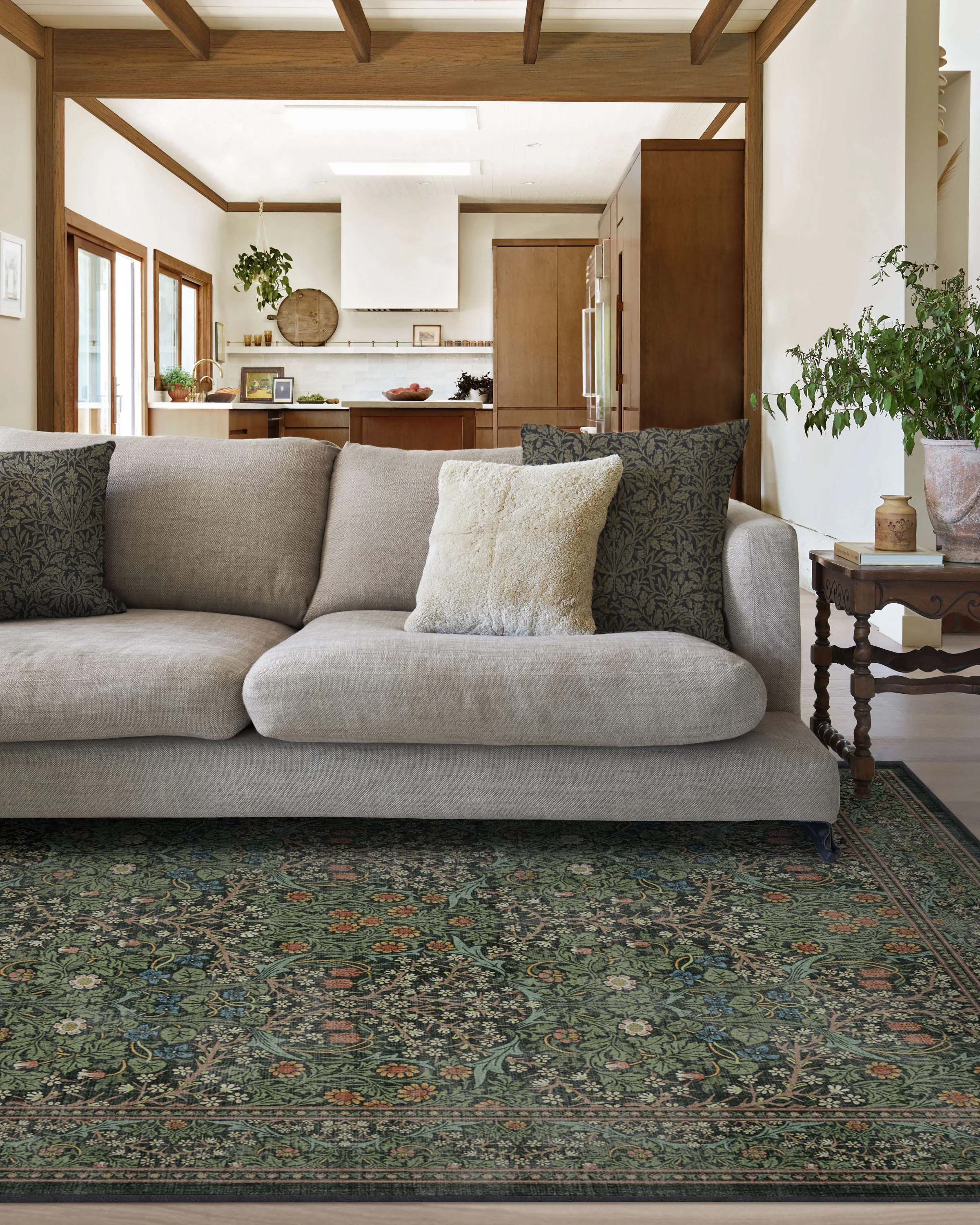 Blackthorn Forest Green Flatwoven Rug