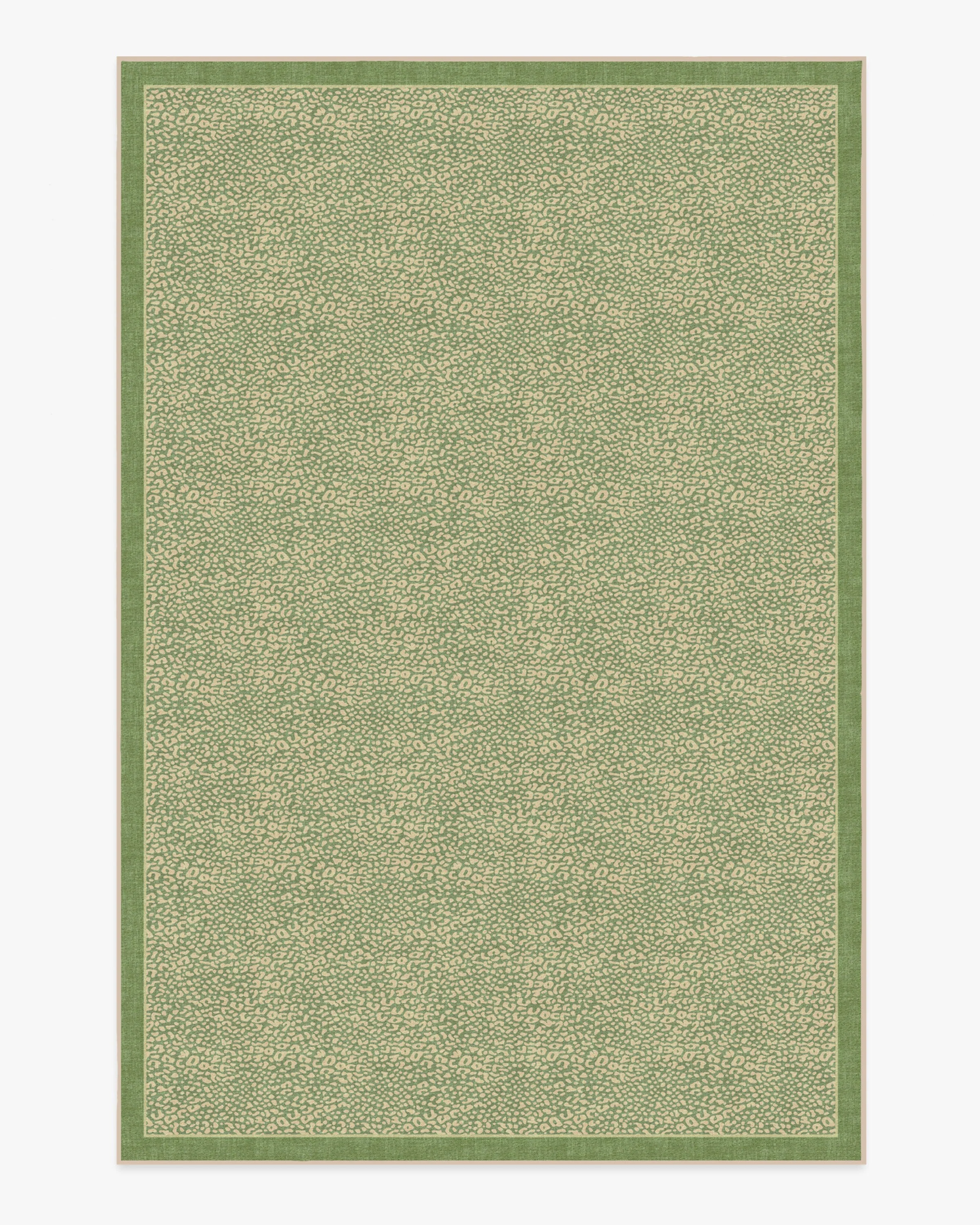 Cheeky Cheetah Green Rug