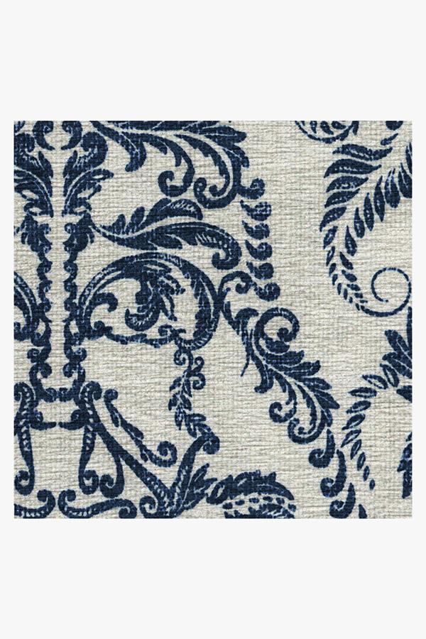 Dark Side Damask Delft Blue Rug