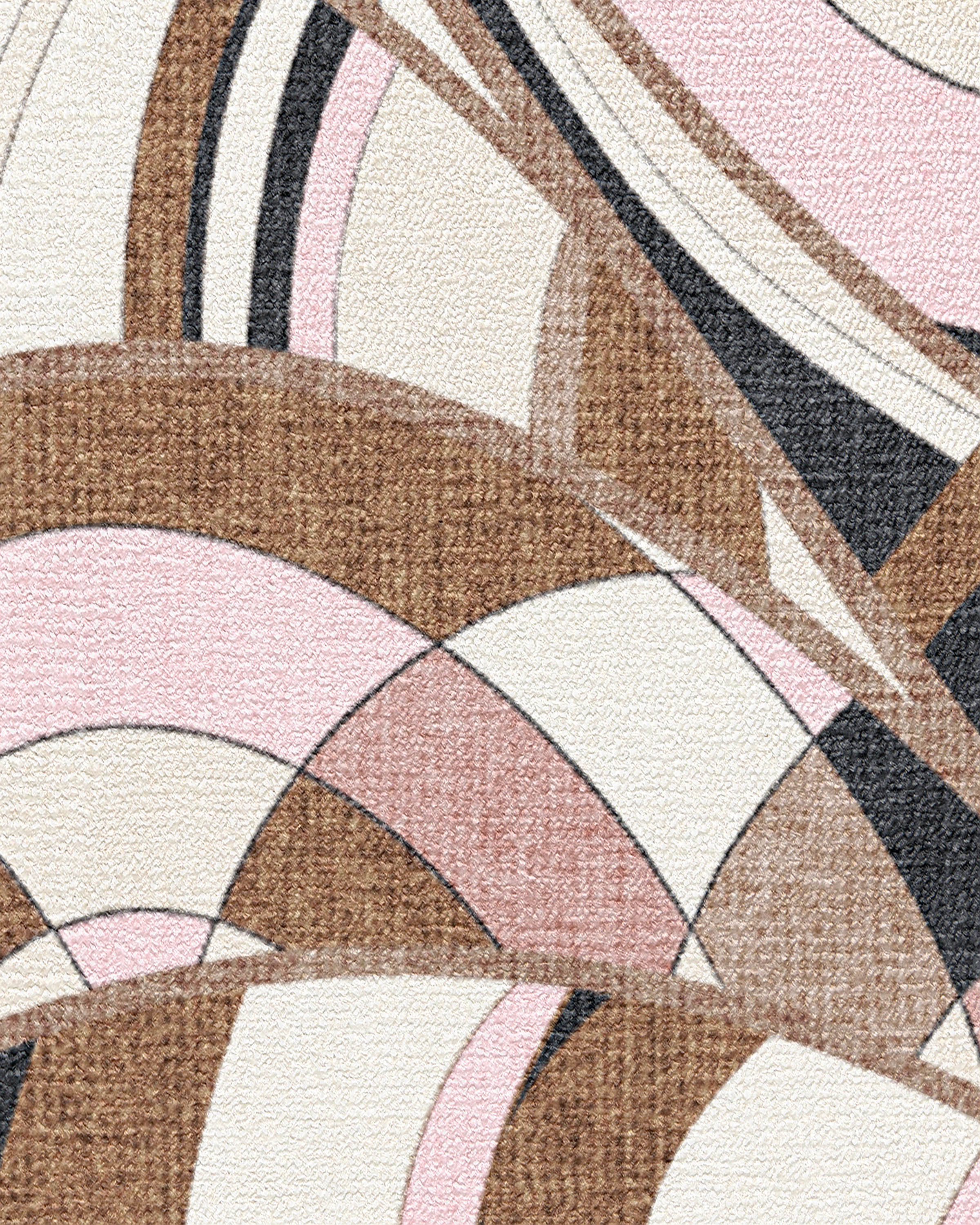 Portobello Road Soft Pink & Black Rug