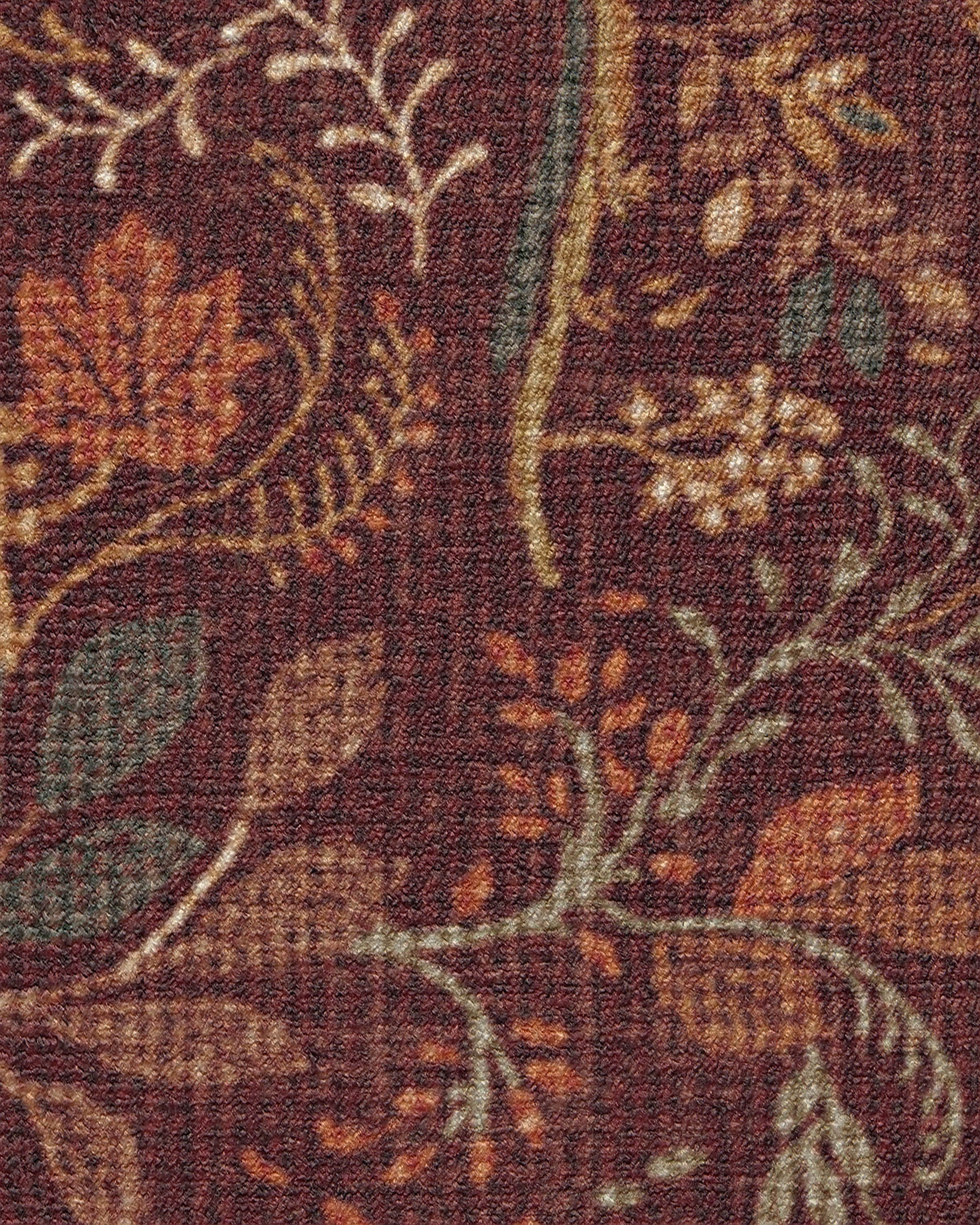 Wilder Burgundy Multicolor Rug