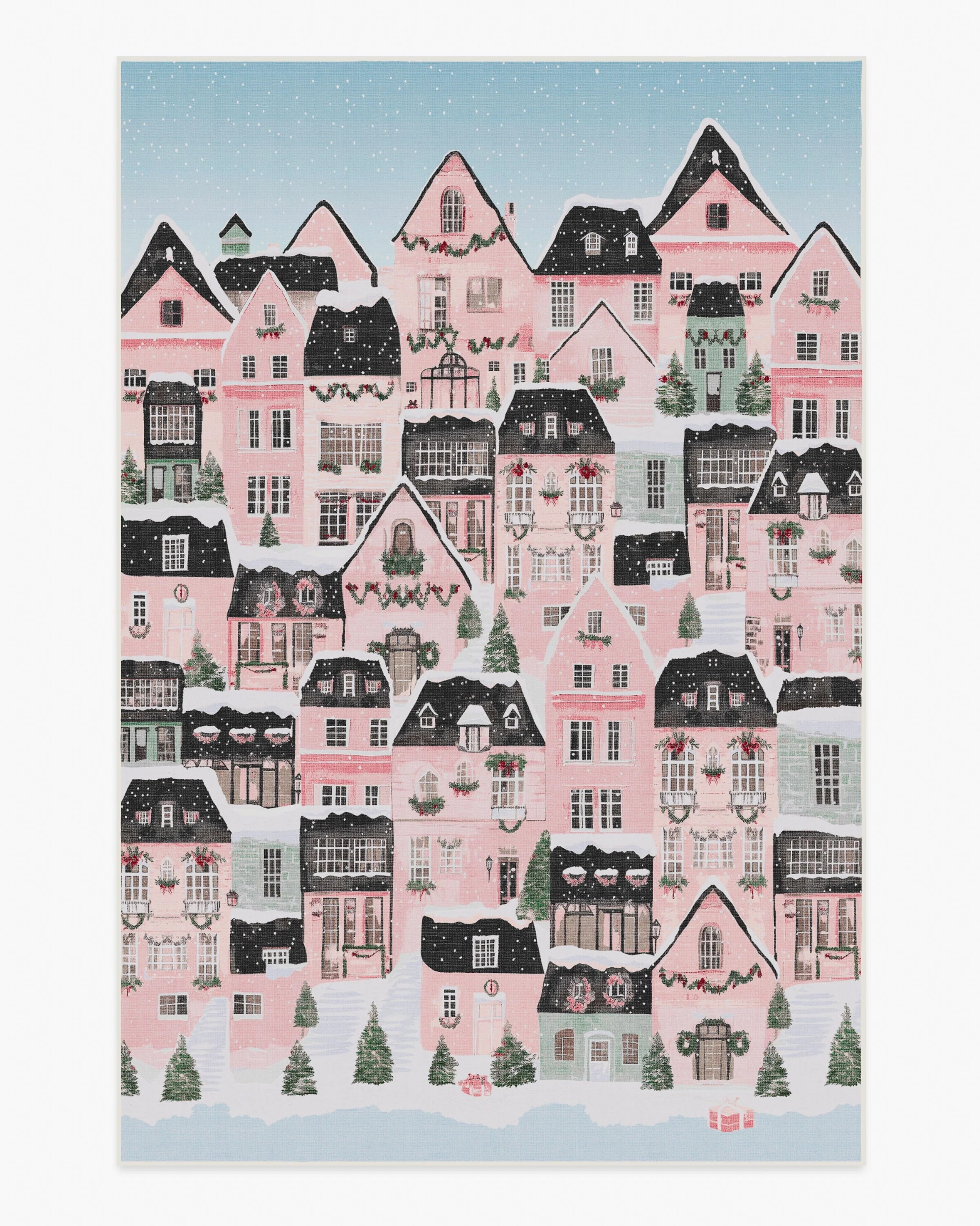 Noelle Village Pink Flatwoven Rug