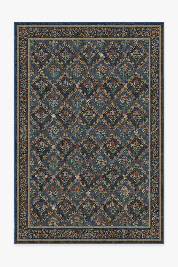 Bellflowers Blue Rug