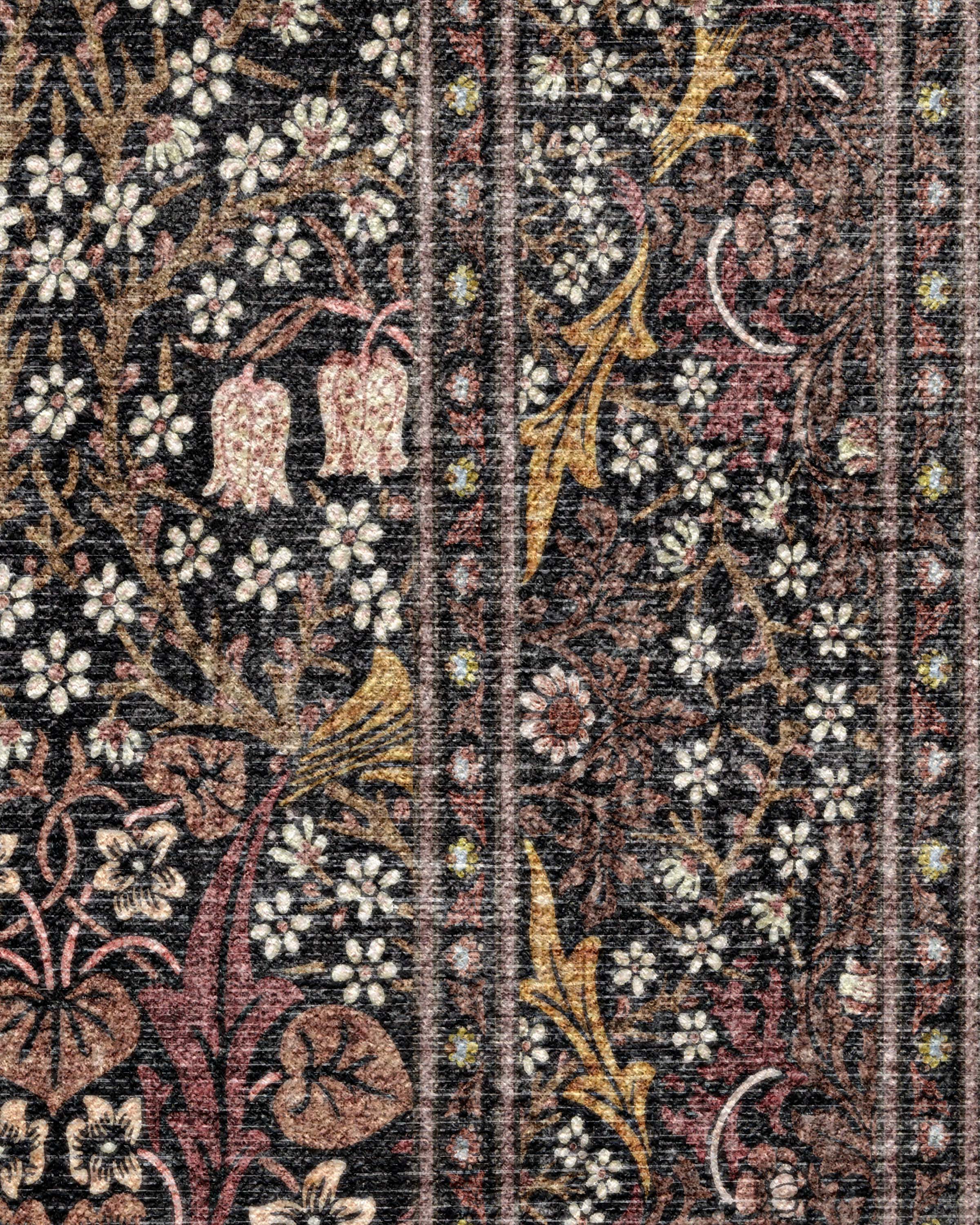 Blackthorn Charcoal & Amber Rug