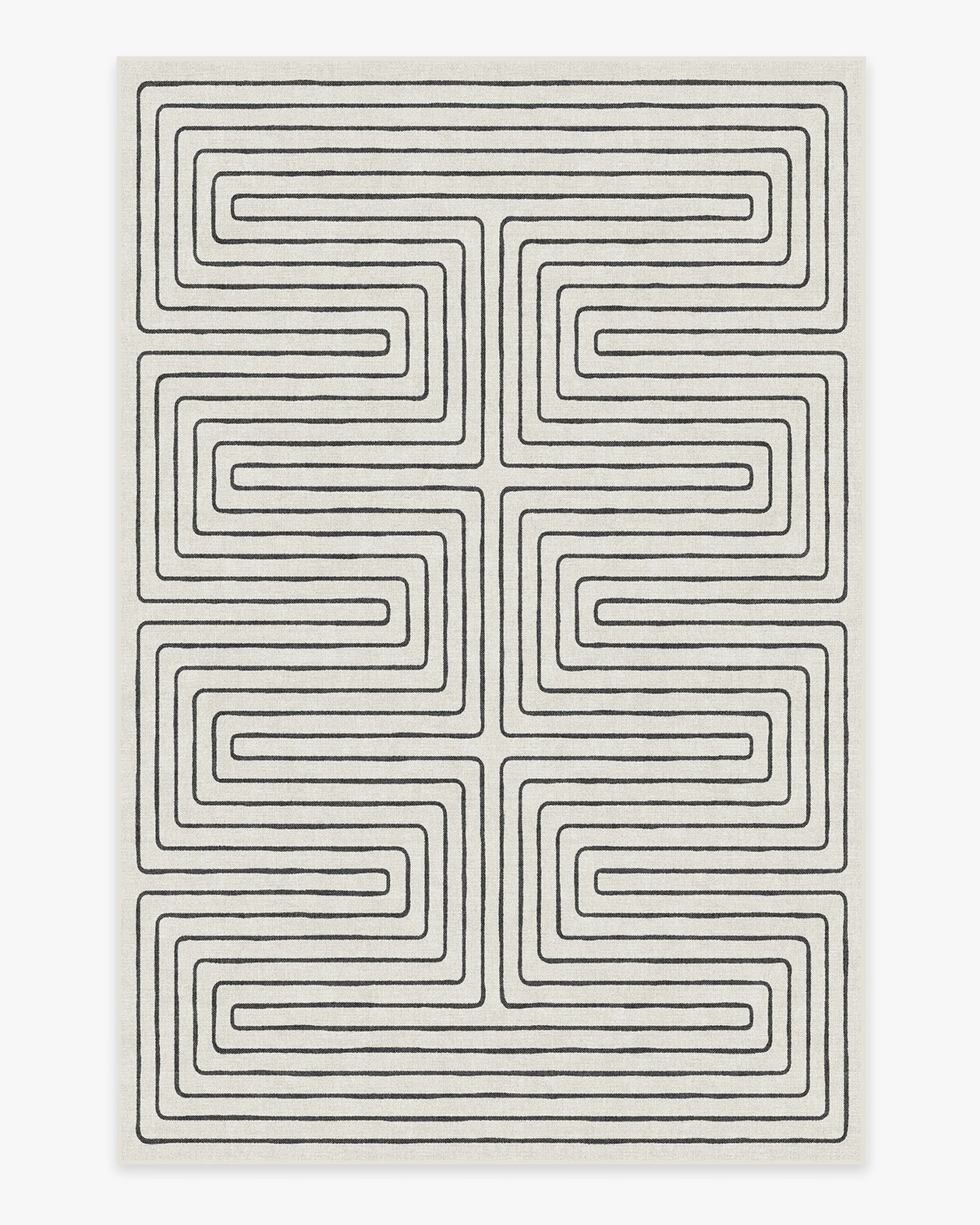 Labyrinth Black & Ivory Rug