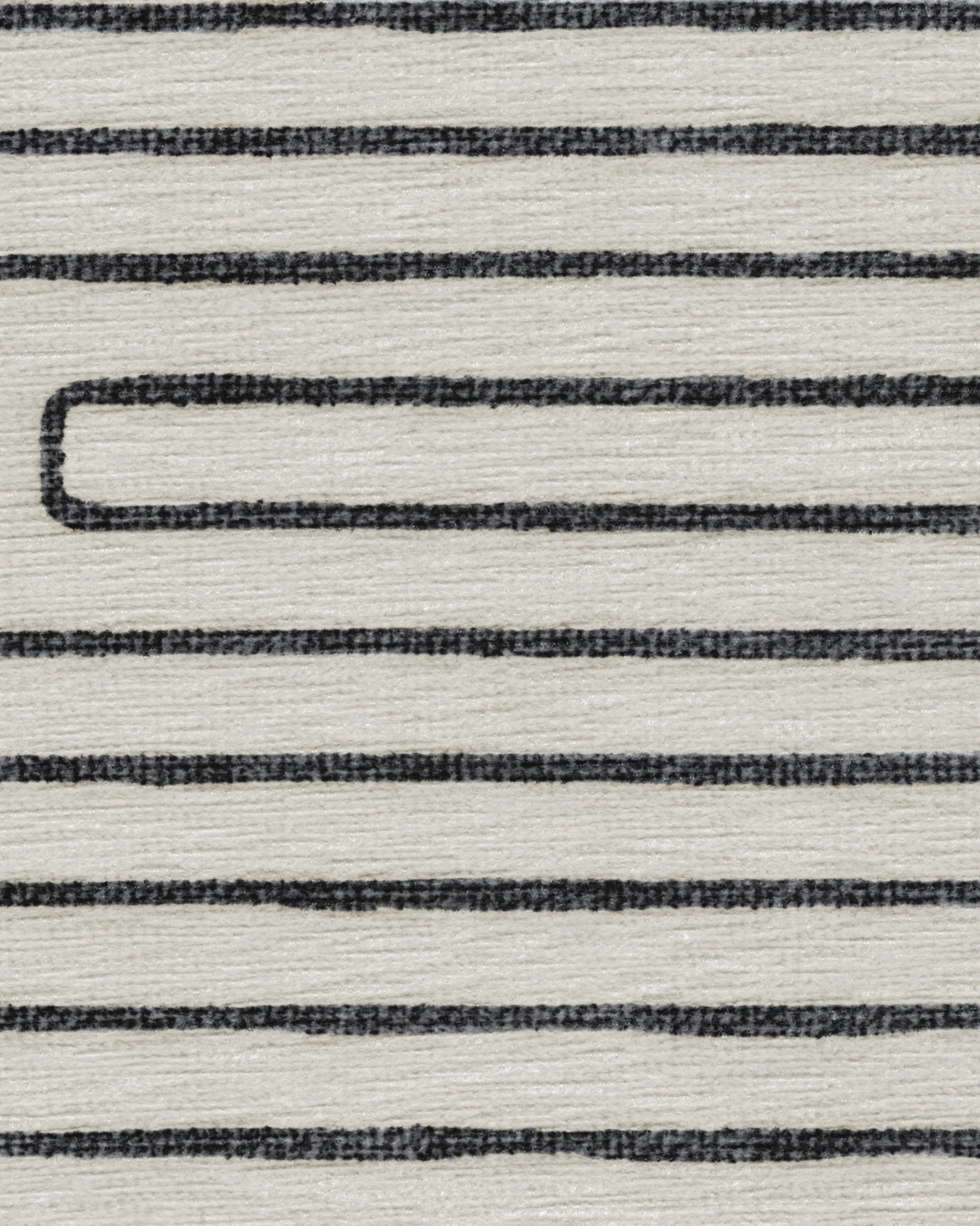 Labyrinth Black & Ivory Rug