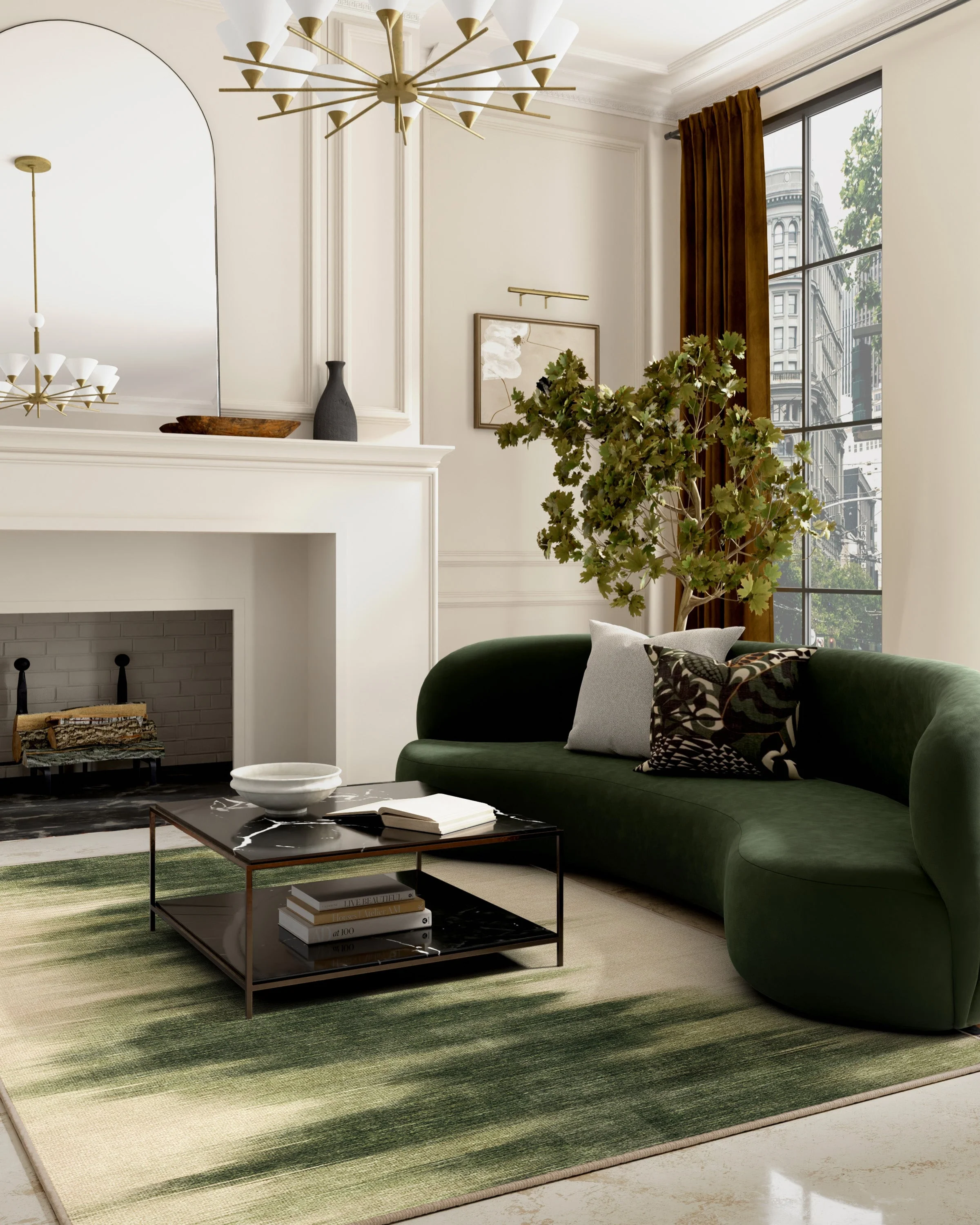 Cassis Olive Flatwoven Rug