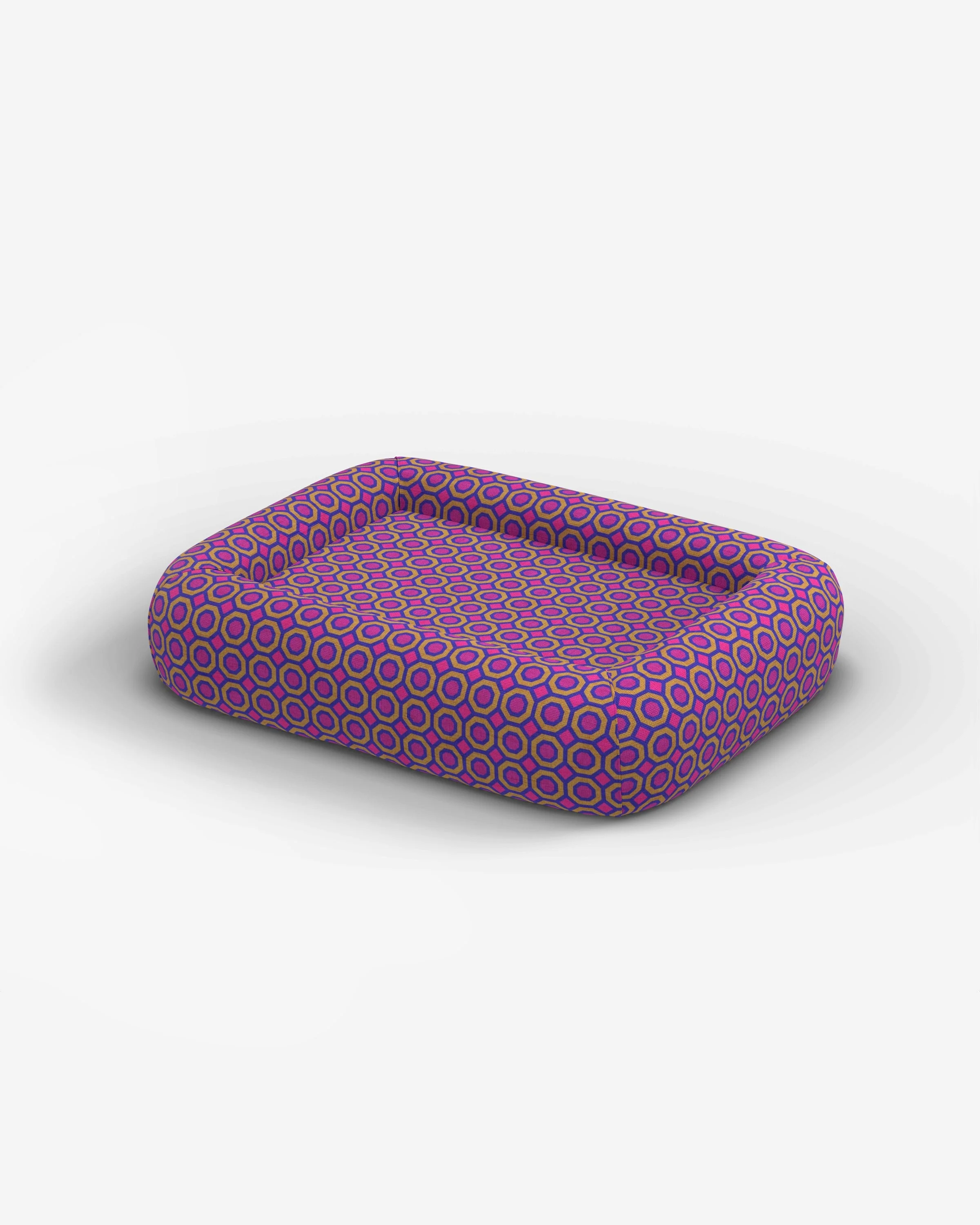 Piccadilly Fuchsia Woven Bolster Pet Bed