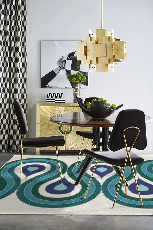 Milano Peacock Flatwoven Rug