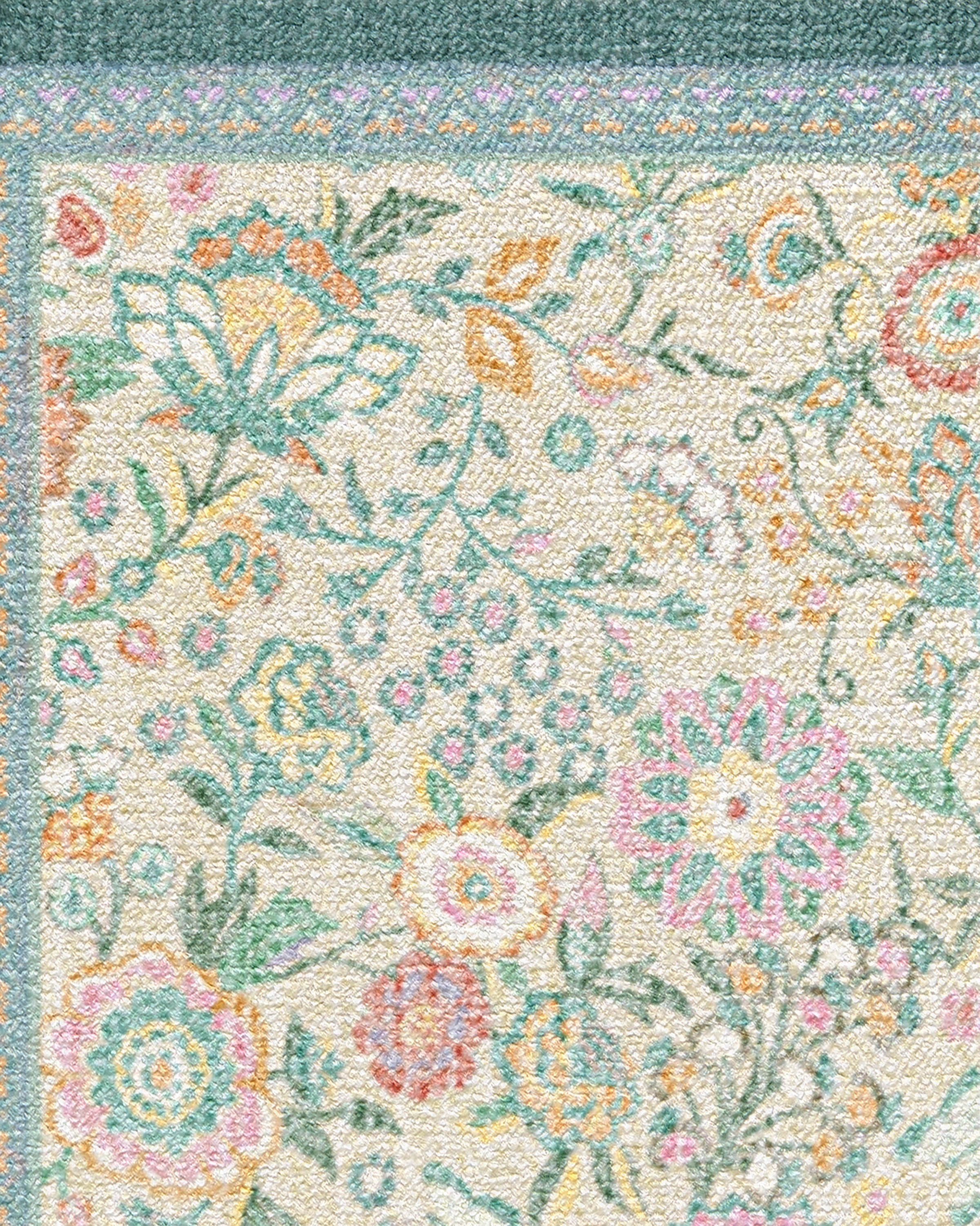 Royal Garden Ivory & Jade Rug