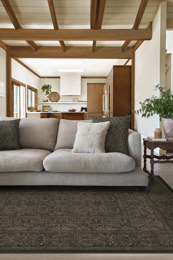 Bluebell Soft Black Flatwoven Rug