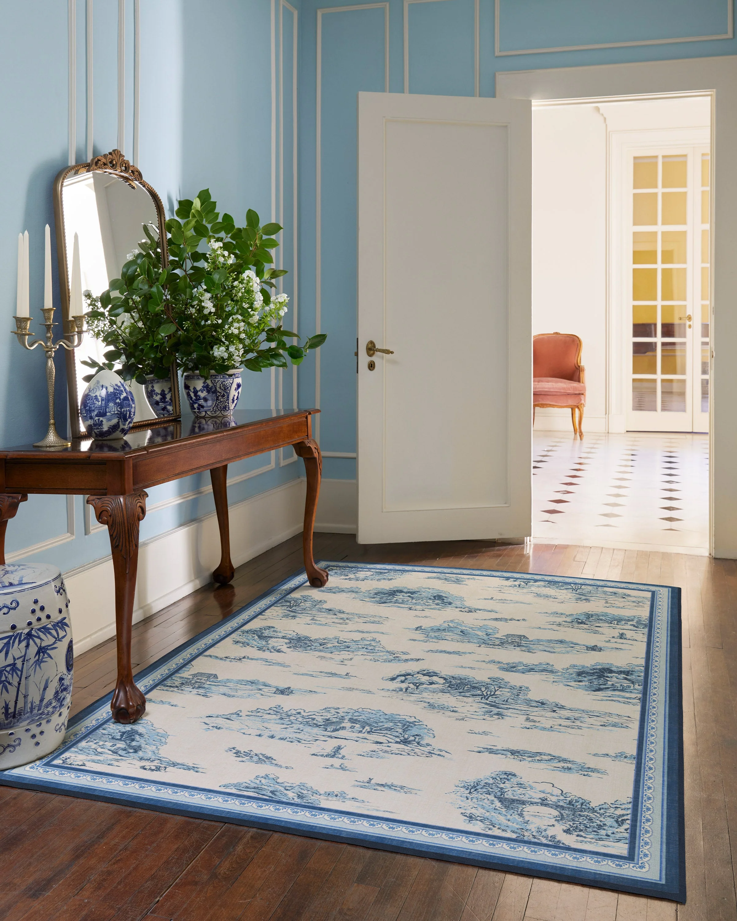 794-provence-toile-delft-blue-flatwoven-rug-2.webp Provence Toile Delft Blue Flatwoven Rug