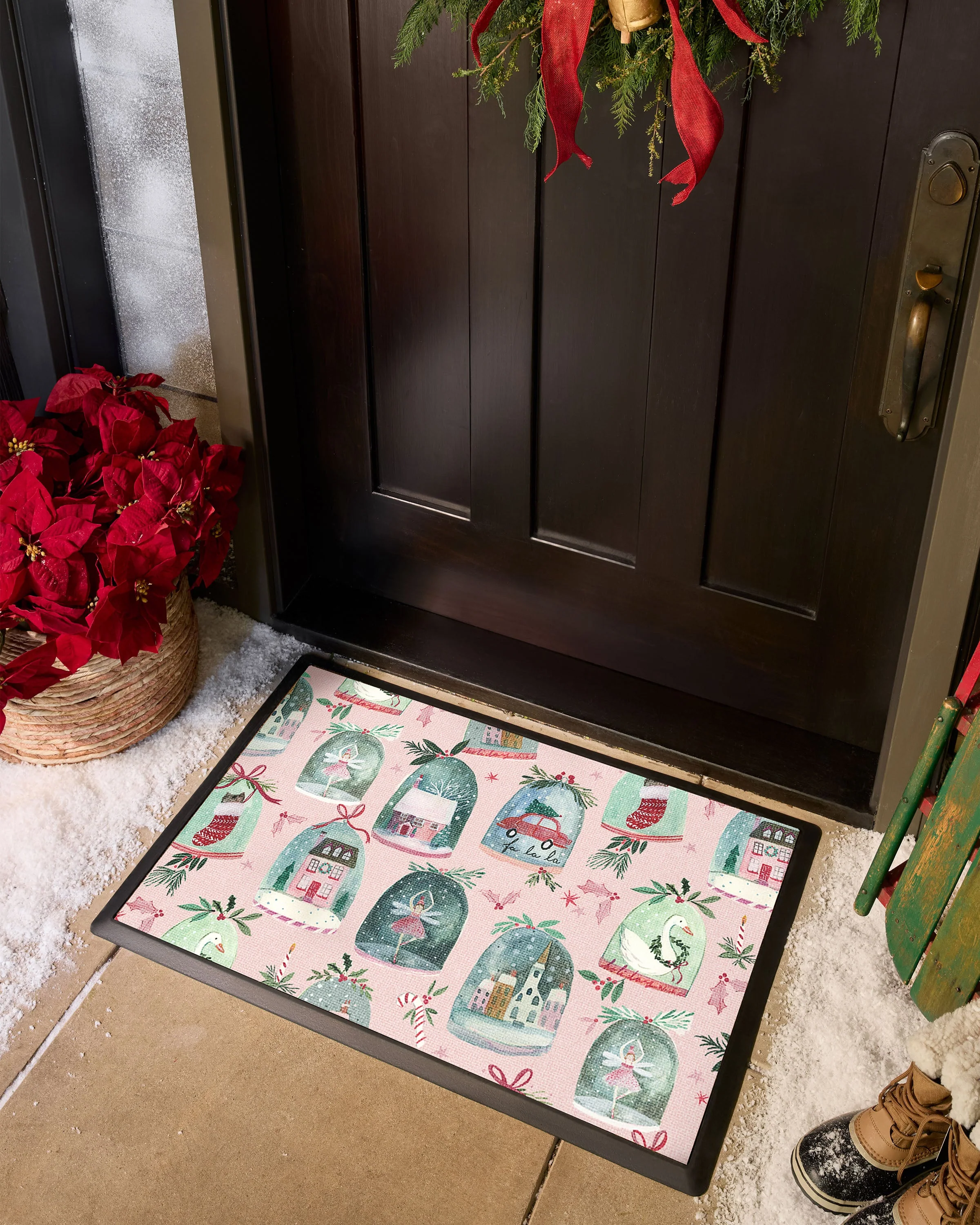 795-snow-globes-pink-doormat-2.webp Snow Globes Pink Doormat