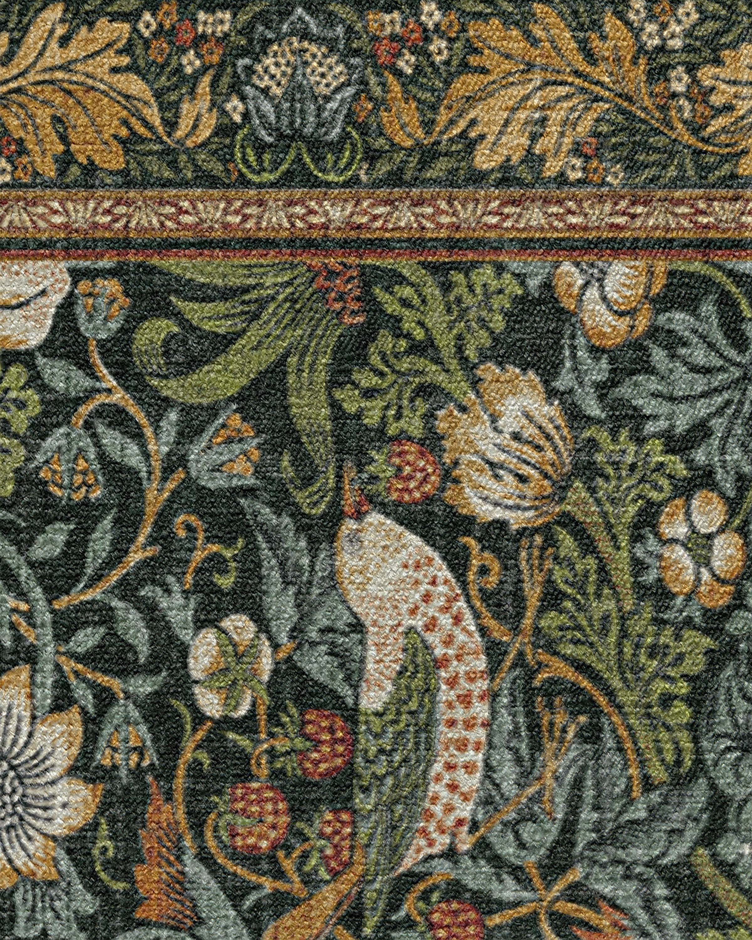 Strawberry Thief Indigo Rug