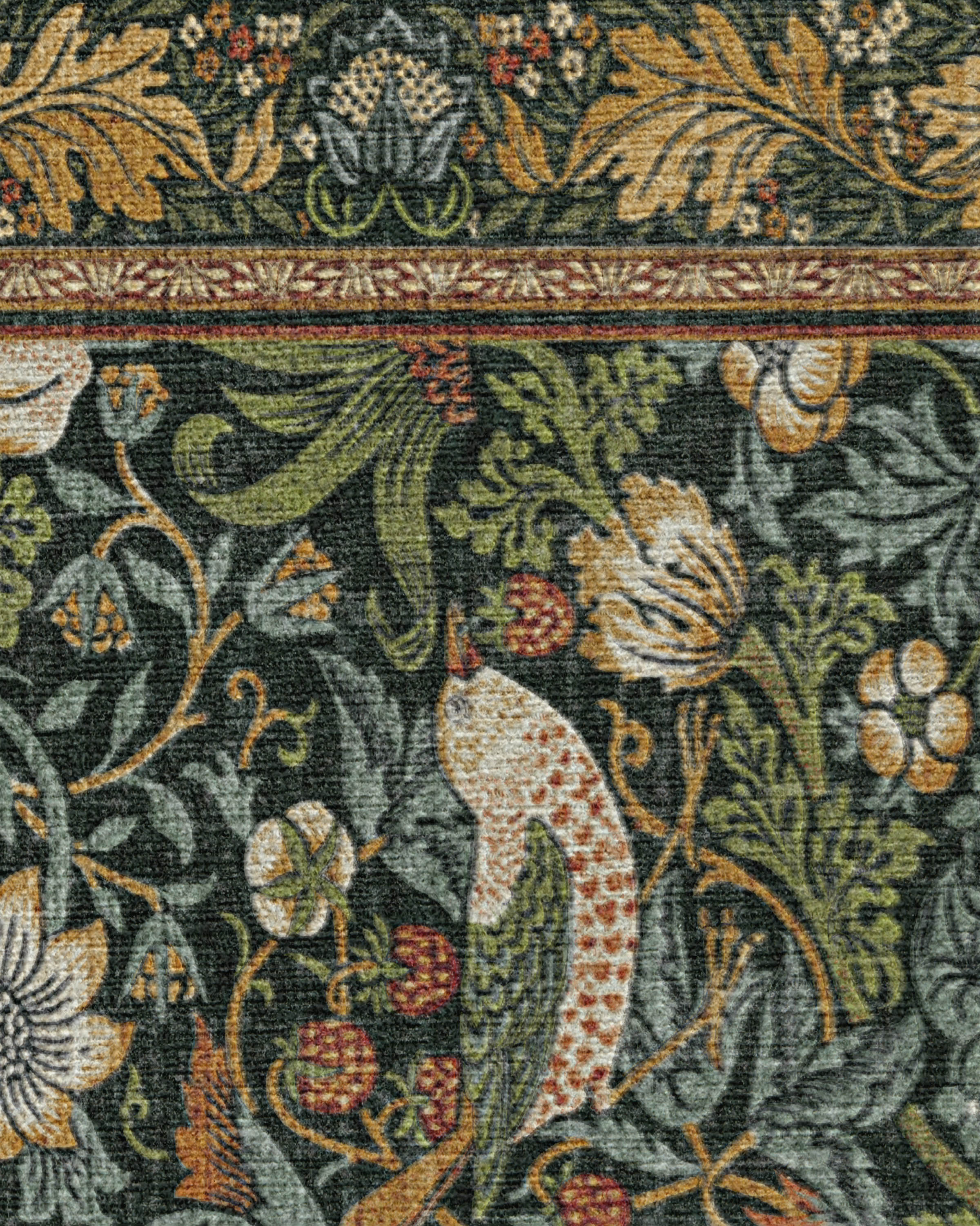 841-strawberry-thief-indigo-flatwoven-rug-7.jpg Strawberry Thief Indigo Flatwoven Rug