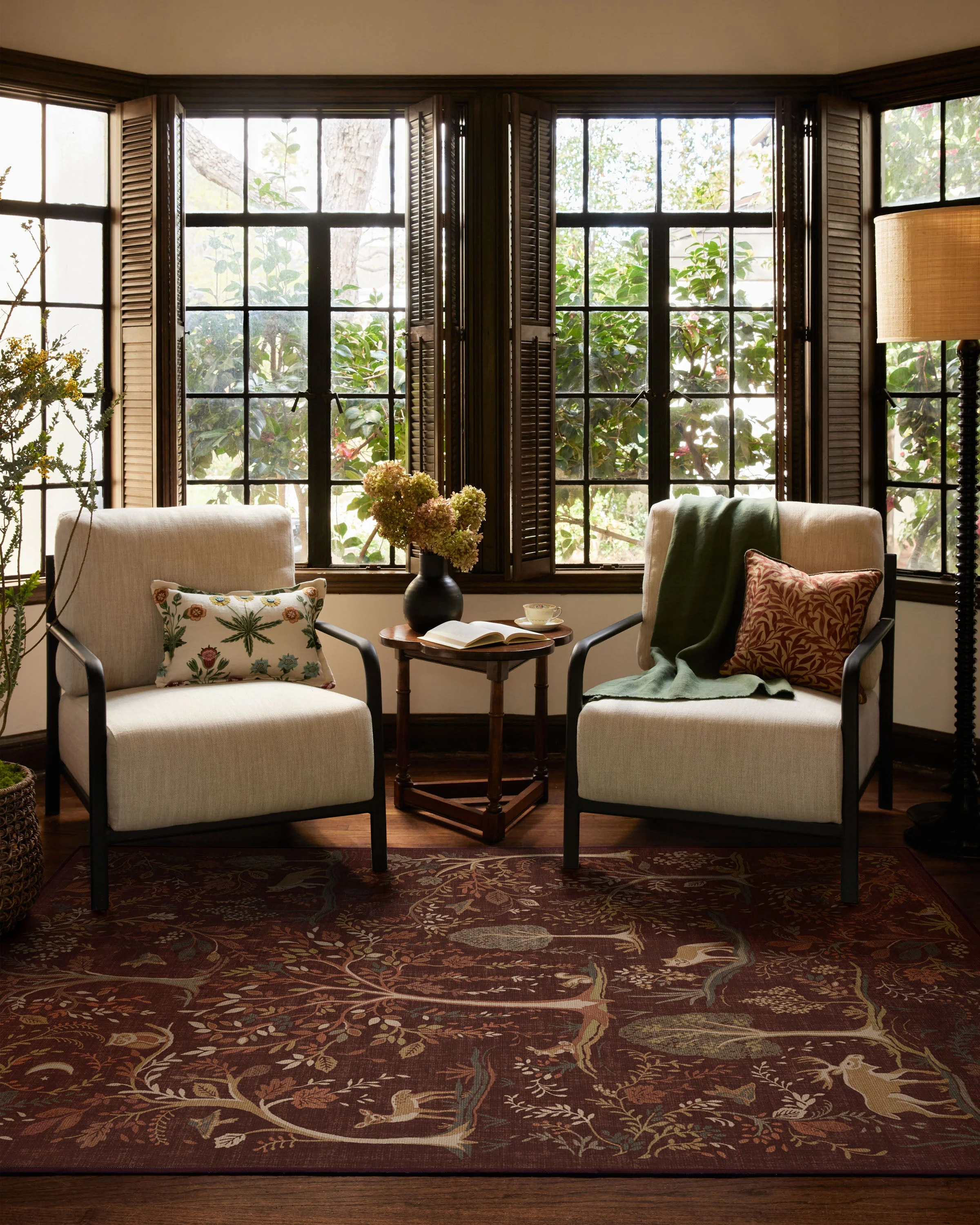 Wilder Burgundy Multicolor Flatwoven Rug