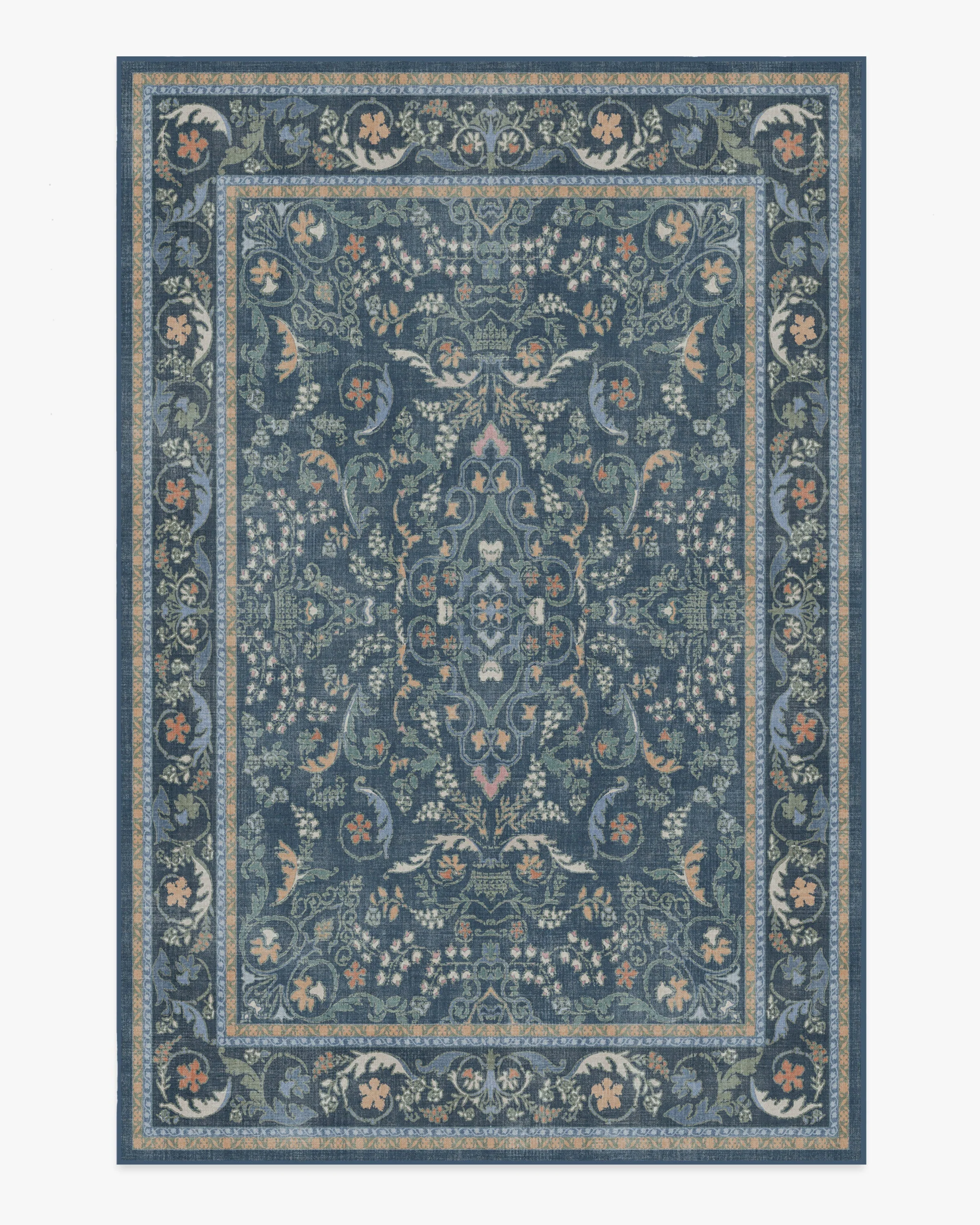 Fit For A Queen Blue Multicolor Rug