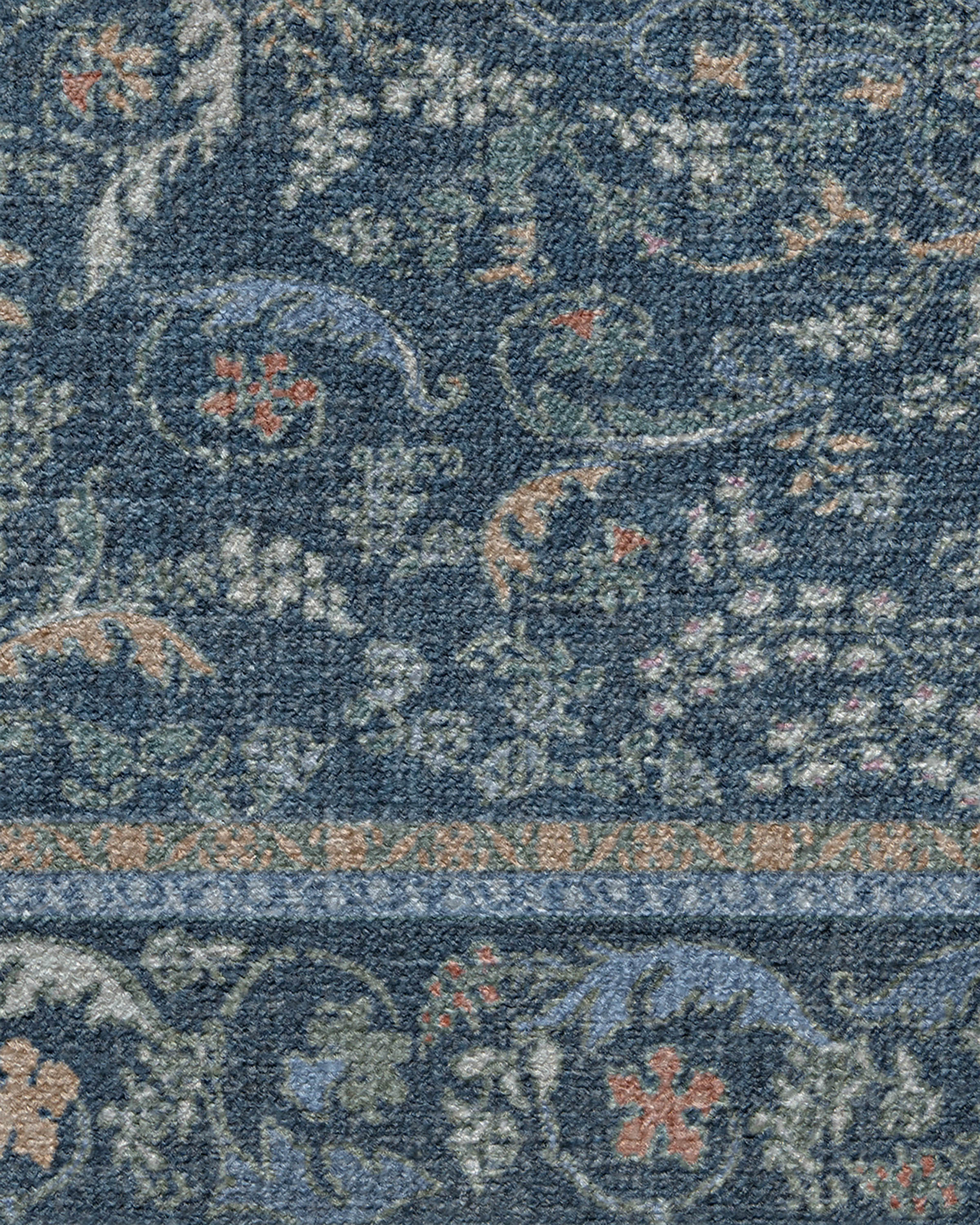 Fit For A Queen Blue Multicolor Rug