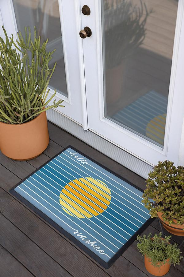 889-hello-sunshine-blue-doormat-2.jpg Hello Sunshine Blue Doormat