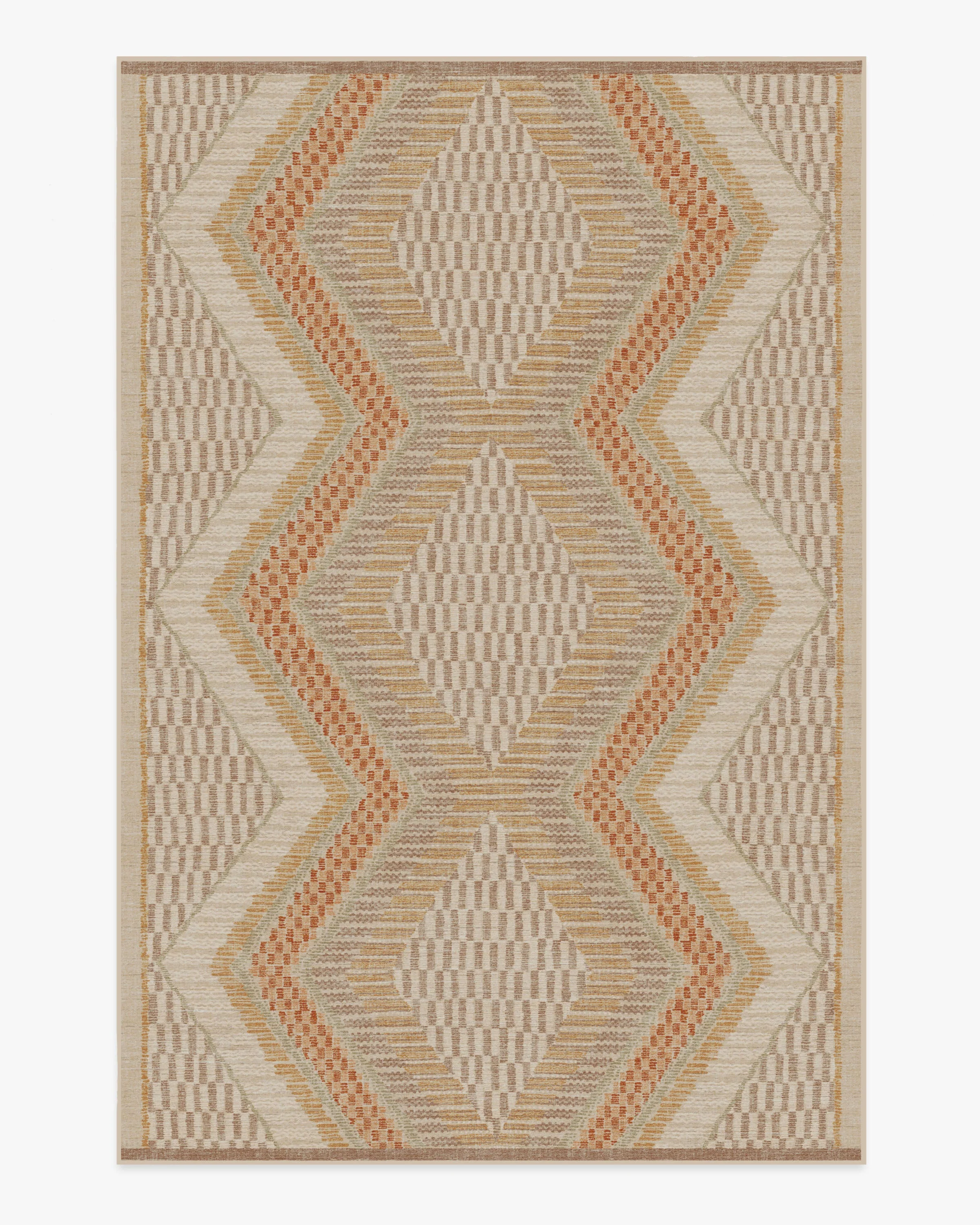 Etta Natural & Terra Flatwoven Rug