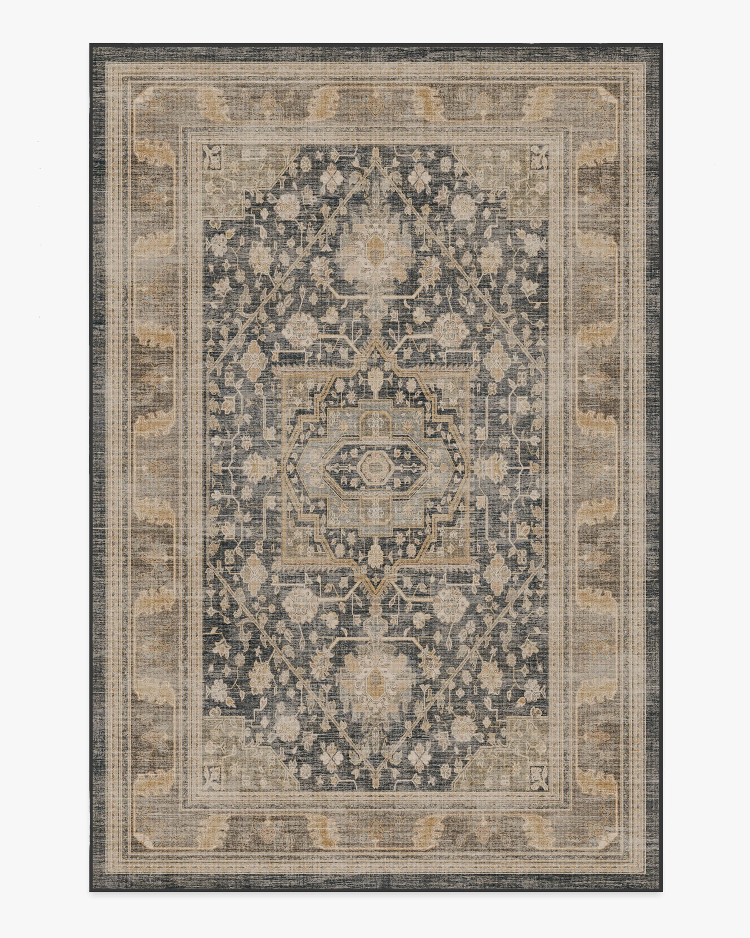 Zahra Ink & Vintage Citron Rug