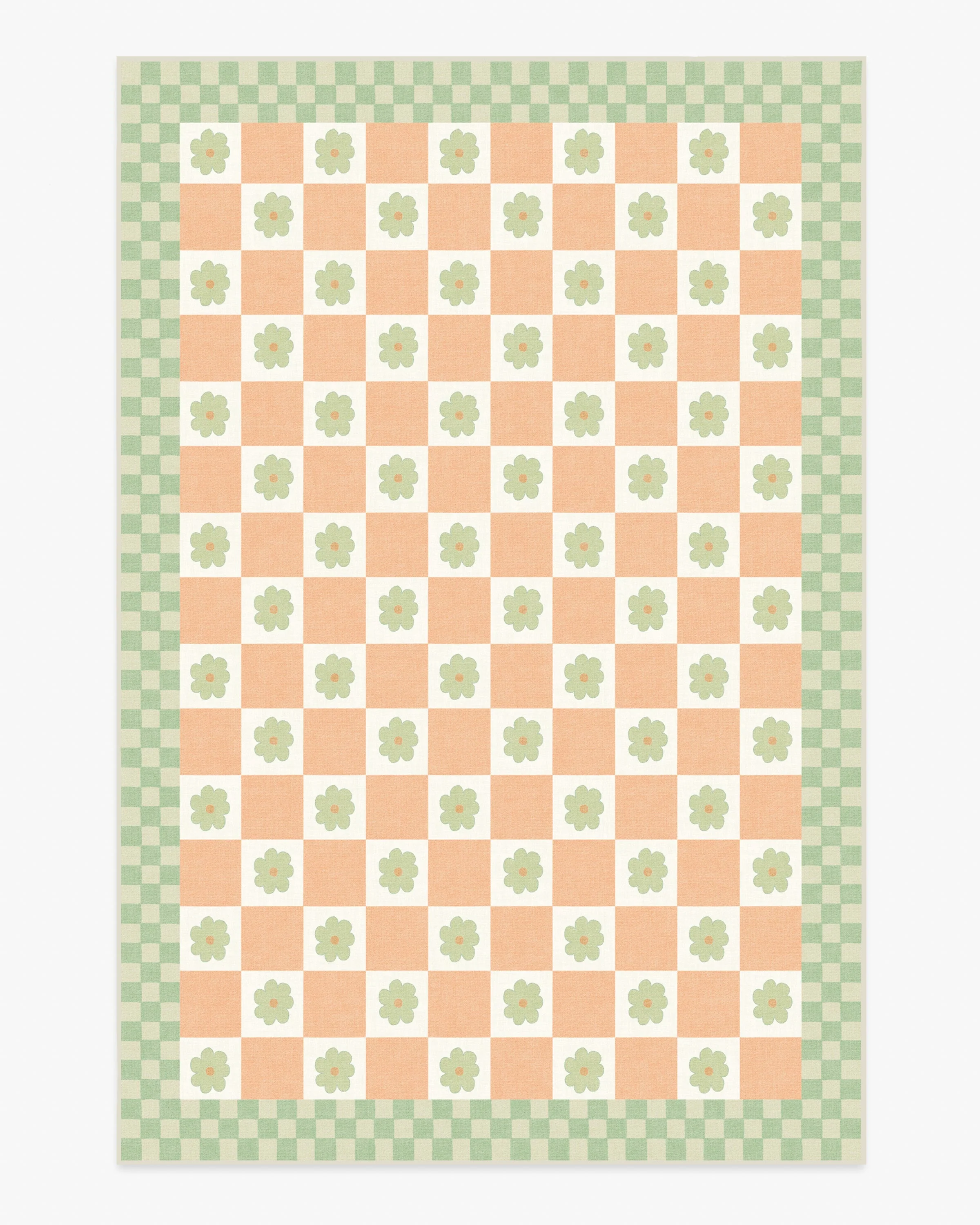Mini Daisy Checkerboard Rug